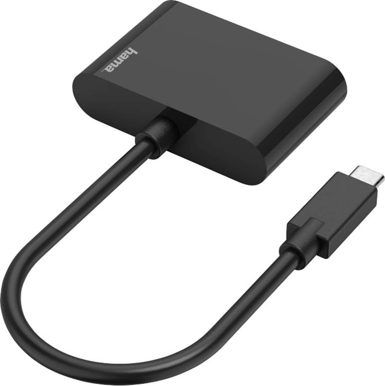 Hama 00200313 USB-C® / HDMI / VGA Adapter [1x USB-C® Stecker - 1x VGA-Buchse, HDMI-Buchse] Schwarz