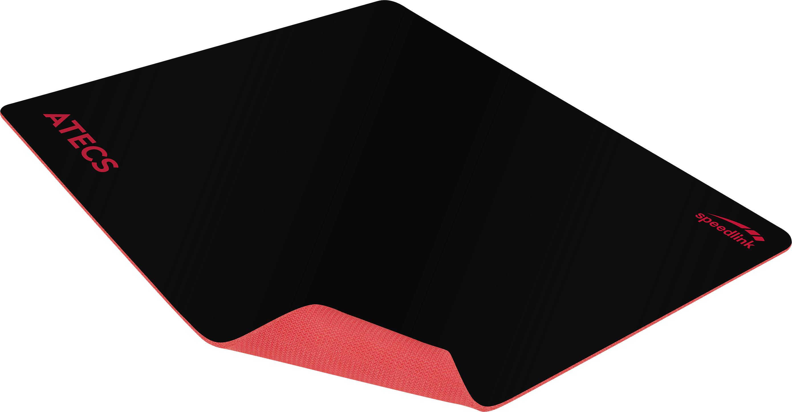 SpeedLink ATECS Soft Gaming Mousepad - Size M, black Gaming-Mauspad Schwarz, Rot