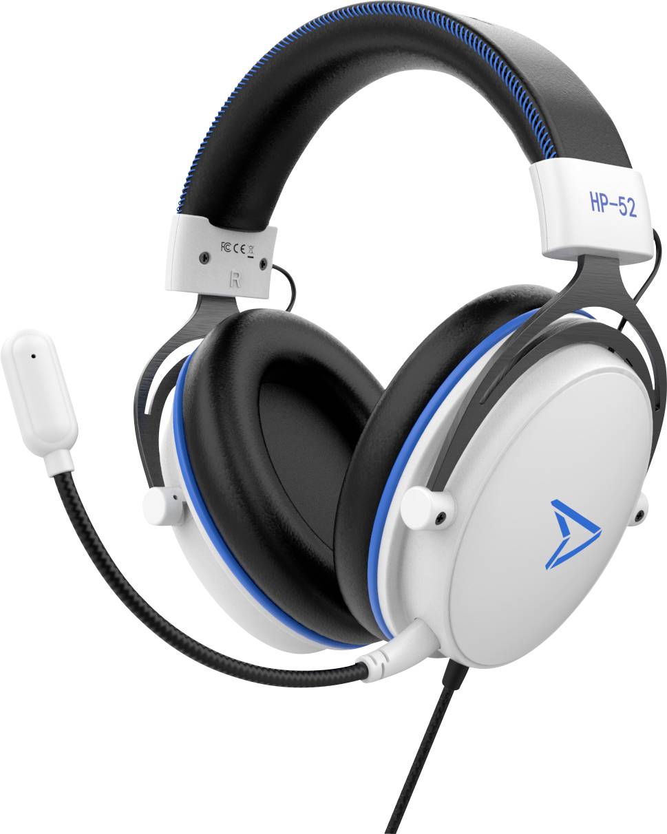 Steelplay HP52 Gaming Over Ear Headset kabelgebunden Stereo Weiß/Schwarz Lautstärkeregelung, Mikrofon-Stummschaltung