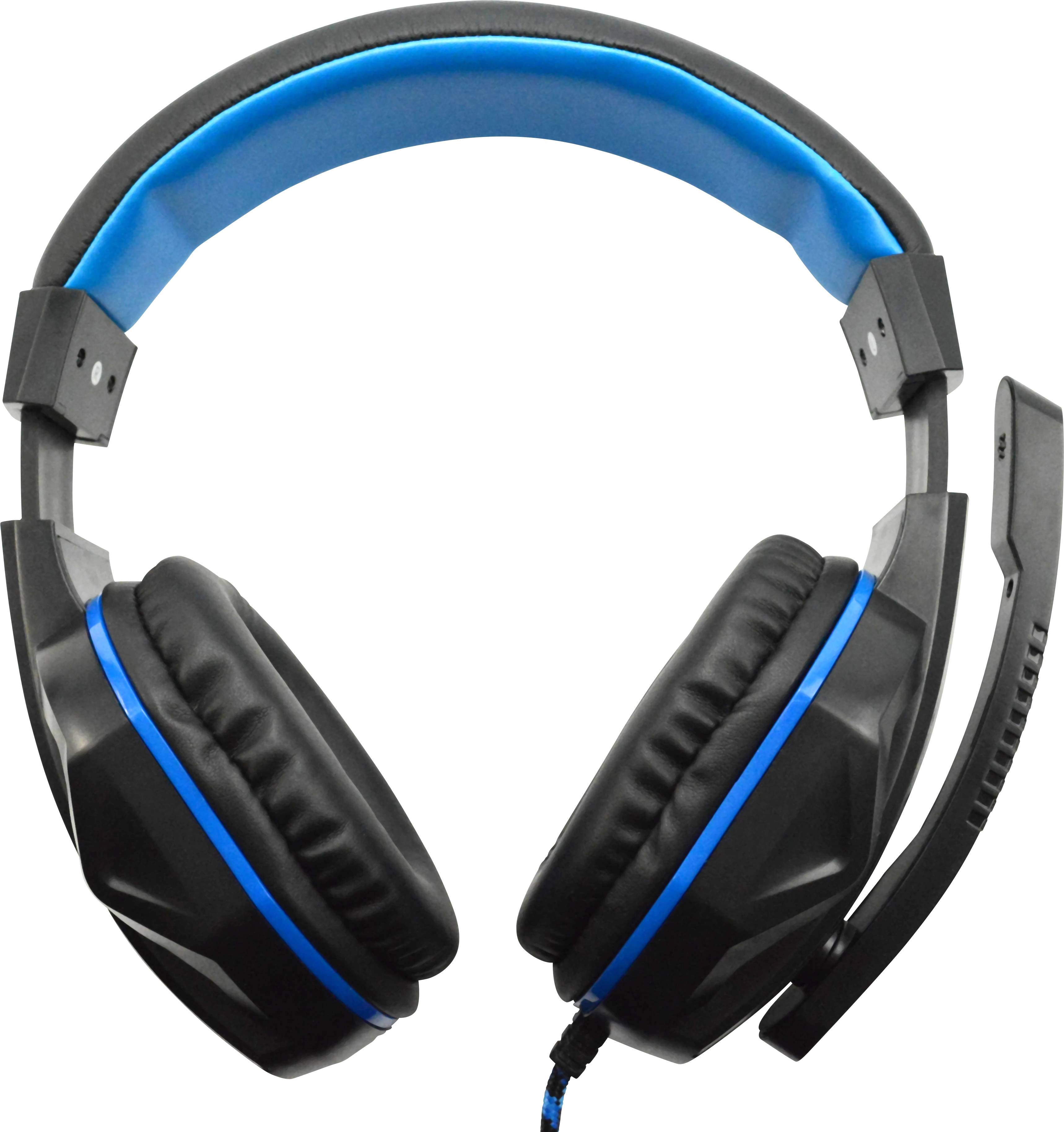 Steelplay HP41 Over Ear Headset kabelgebunden Stereo Schwarz/Blau Lautstärkeregelung, Mikrofon-Stummschaltung Gaming