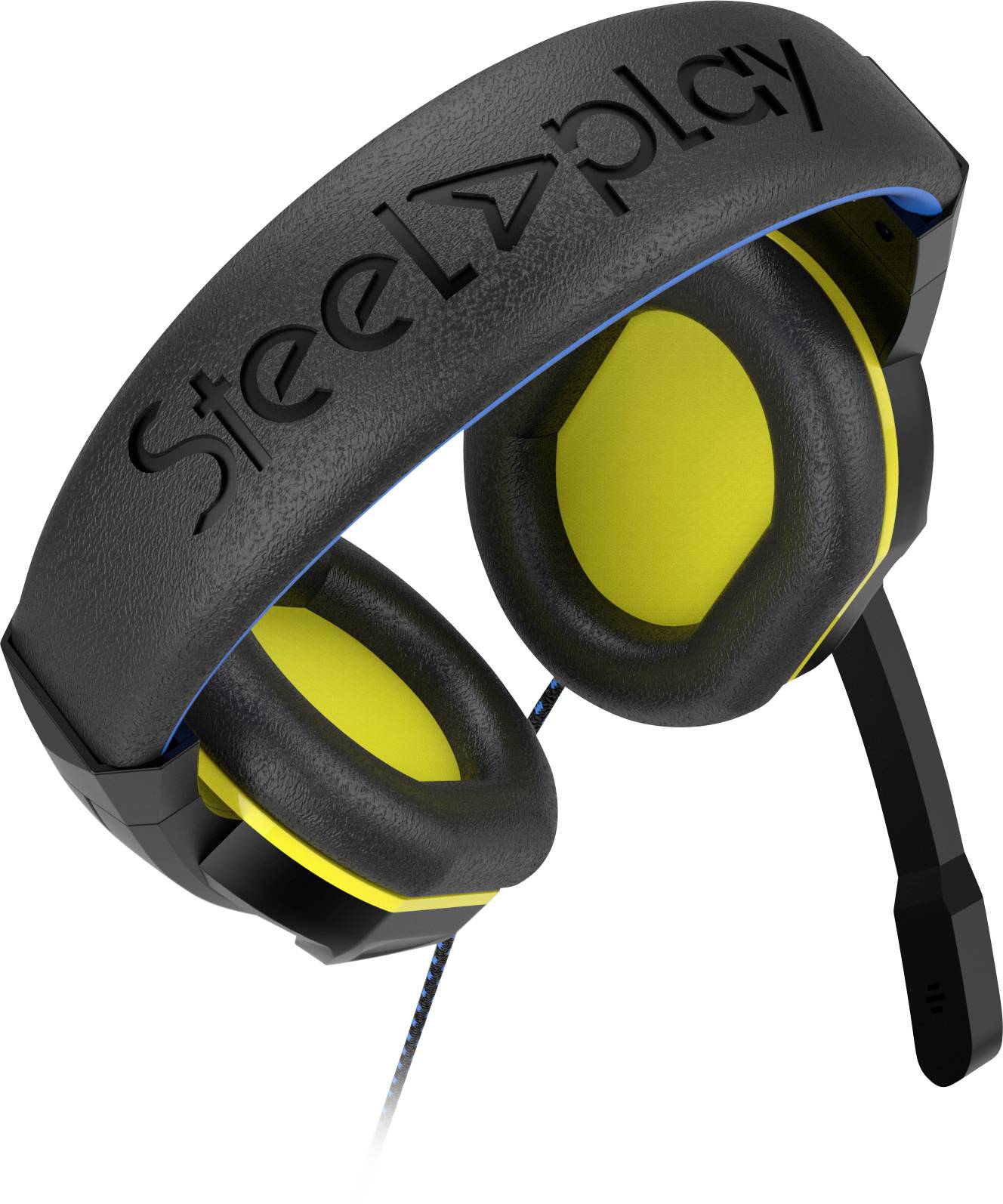 Steelplay HP47 Over Ear Headset kabelgebunden Stereo Schwarz/Blau Lautstärkeregelung, Mikrofon-Stummschaltung Gaming