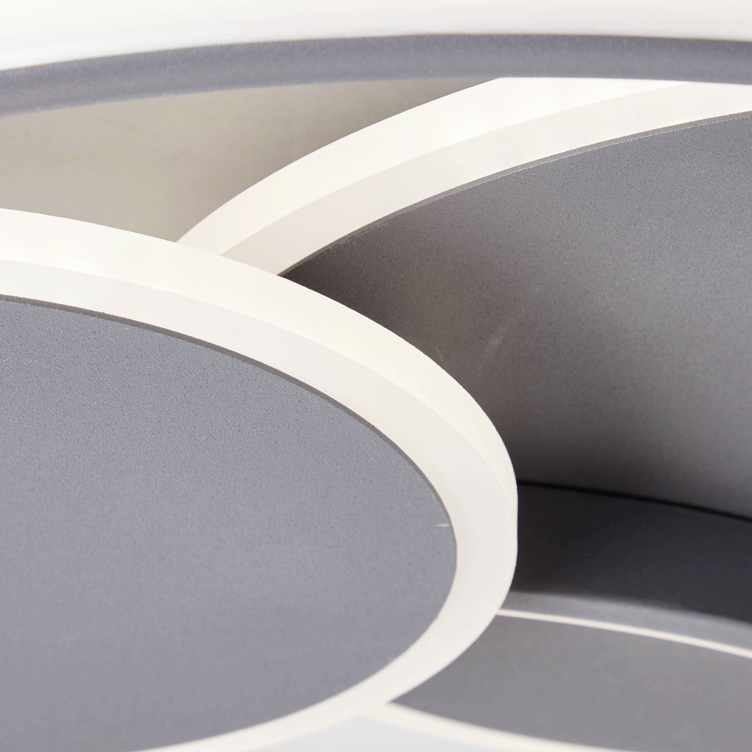 Brilliant G99371/22 Runda LED-Deckenleuchte LED LED fest eingebaut EEK: F (A - G) 51.5W Grau (matt)