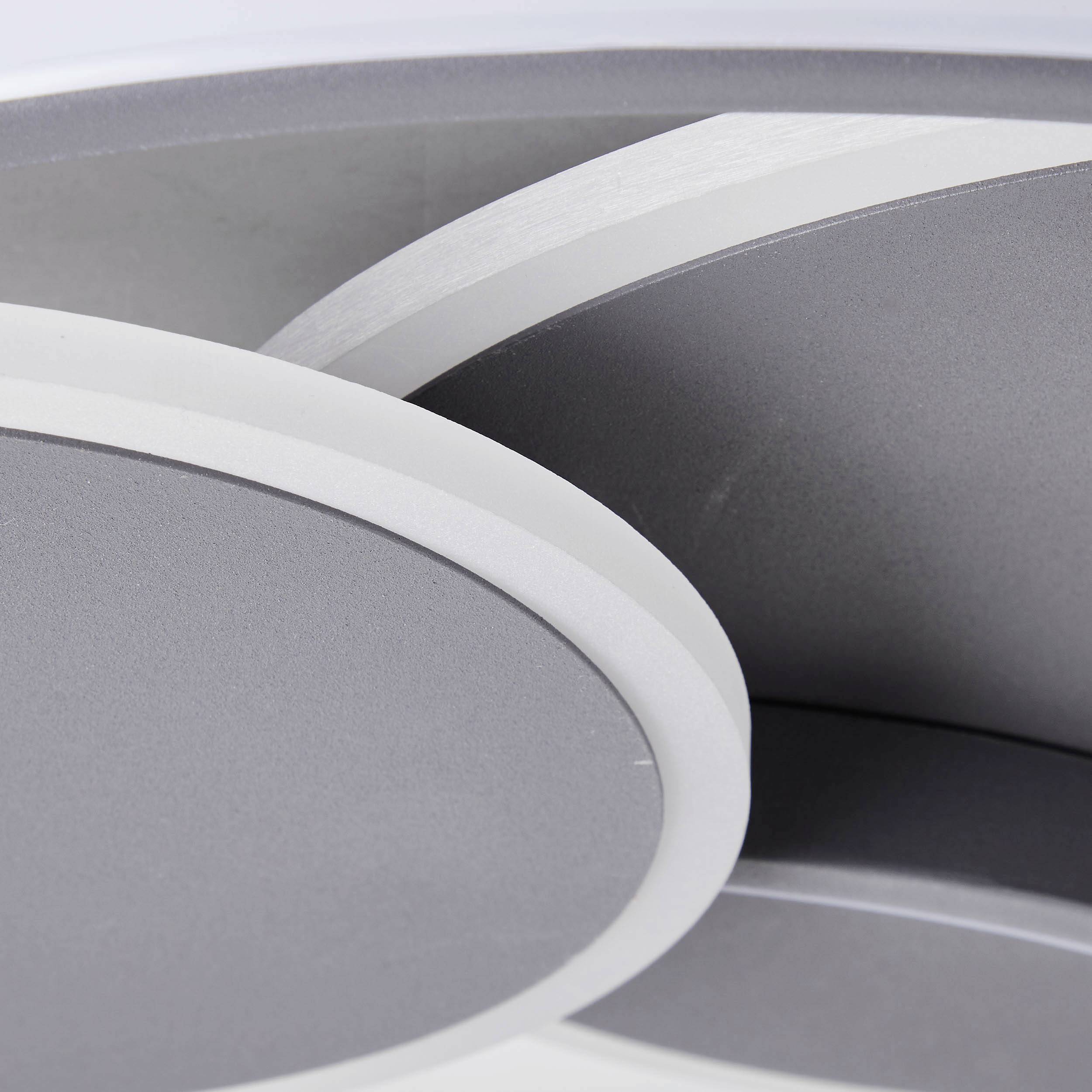 Brilliant G99371/22 Runda LED-Deckenleuchte LED LED fest eingebaut EEK: F (A - G) 51.5W Grau (matt)