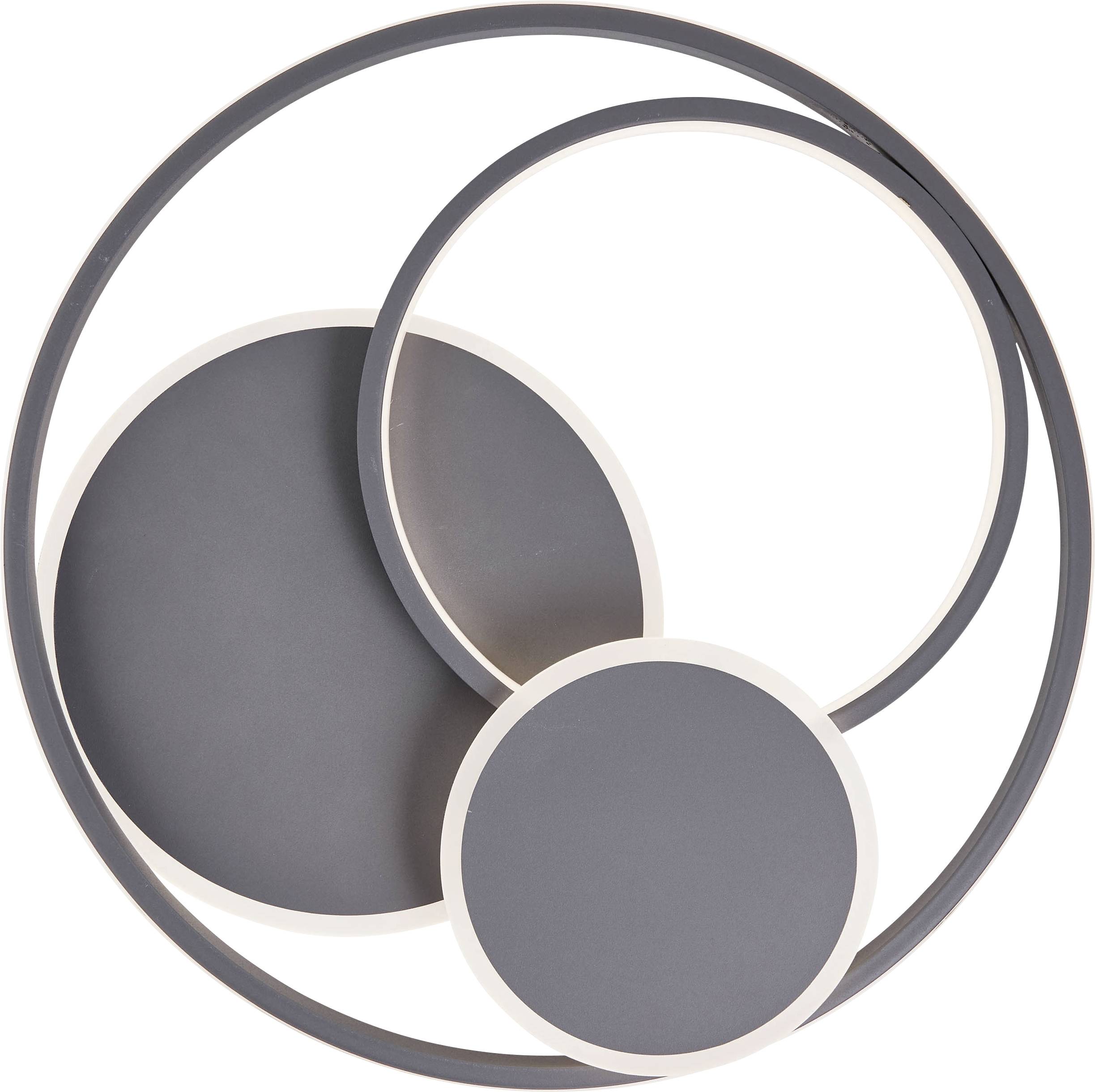 Brilliant G99371/22 Runda LED-Deckenleuchte LED LED fest eingebaut EEK: F (A - G) 51.5W Grau (matt)