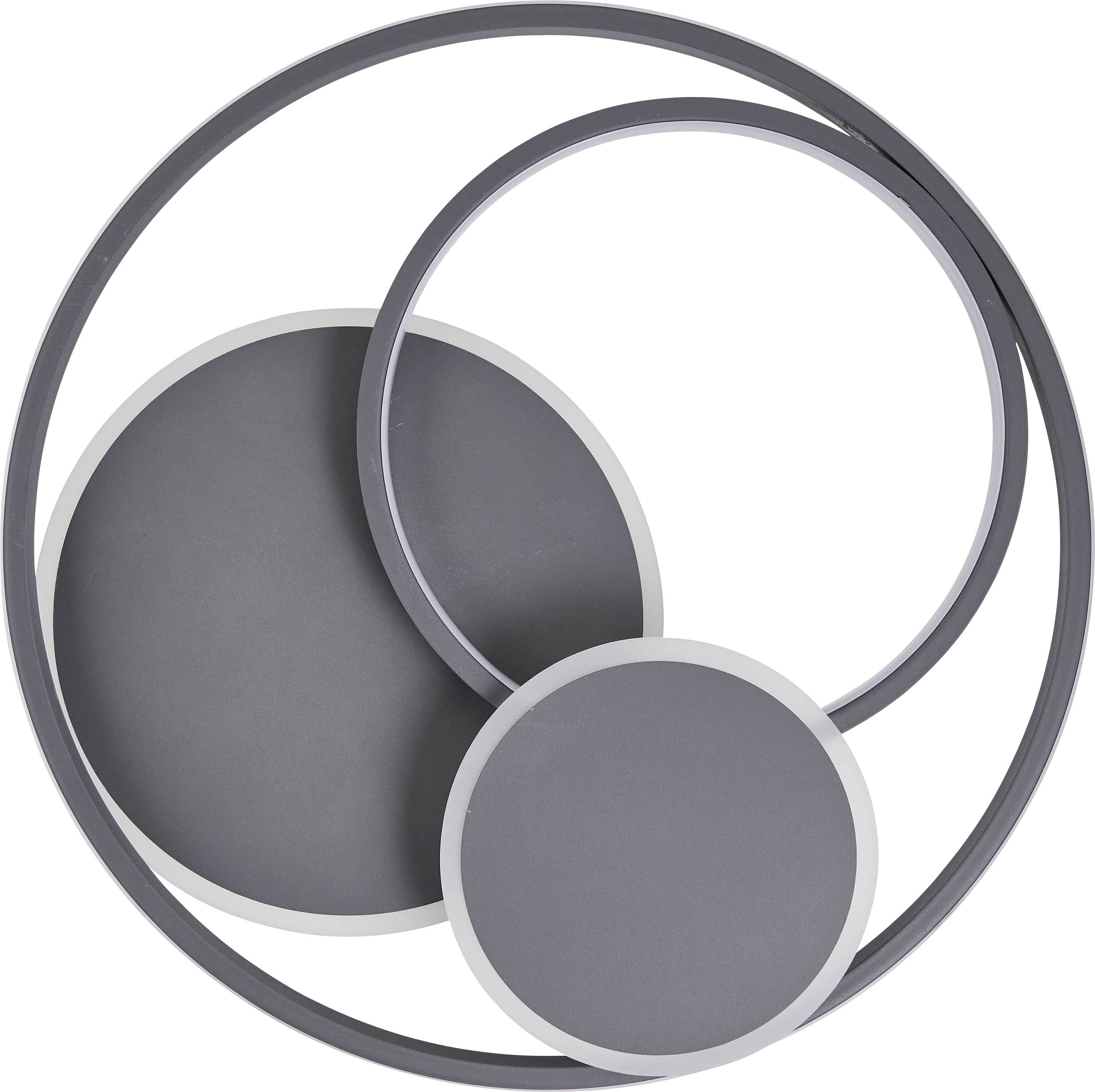 Brilliant G99371/22 Runda LED-Deckenleuchte LED LED fest eingebaut EEK: F (A - G) 51.5W Grau (matt)