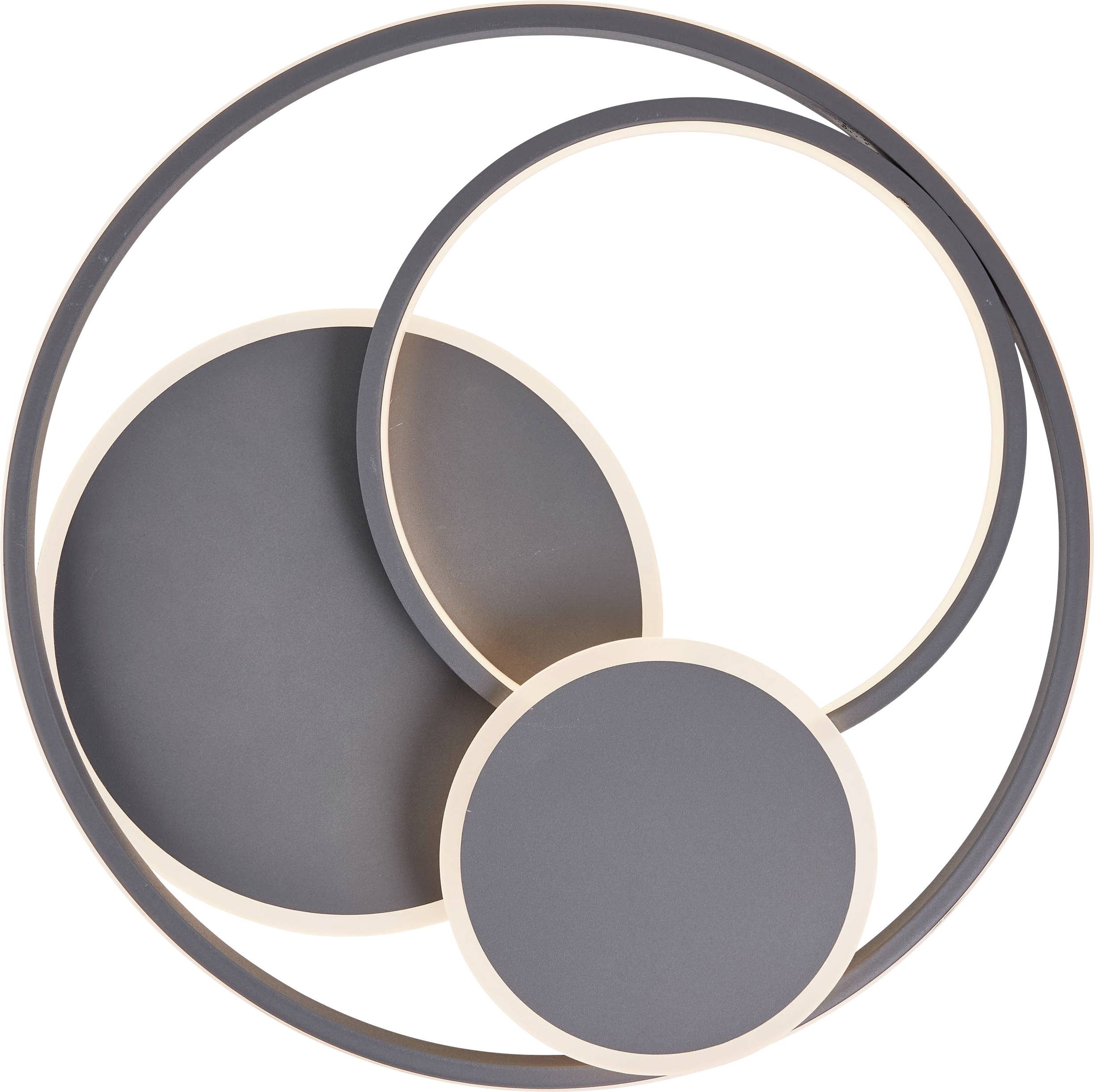 Brilliant G99371/22 Runda LED-Deckenleuchte LED LED fest eingebaut EEK: F (A - G) 51.5W Grau (matt)