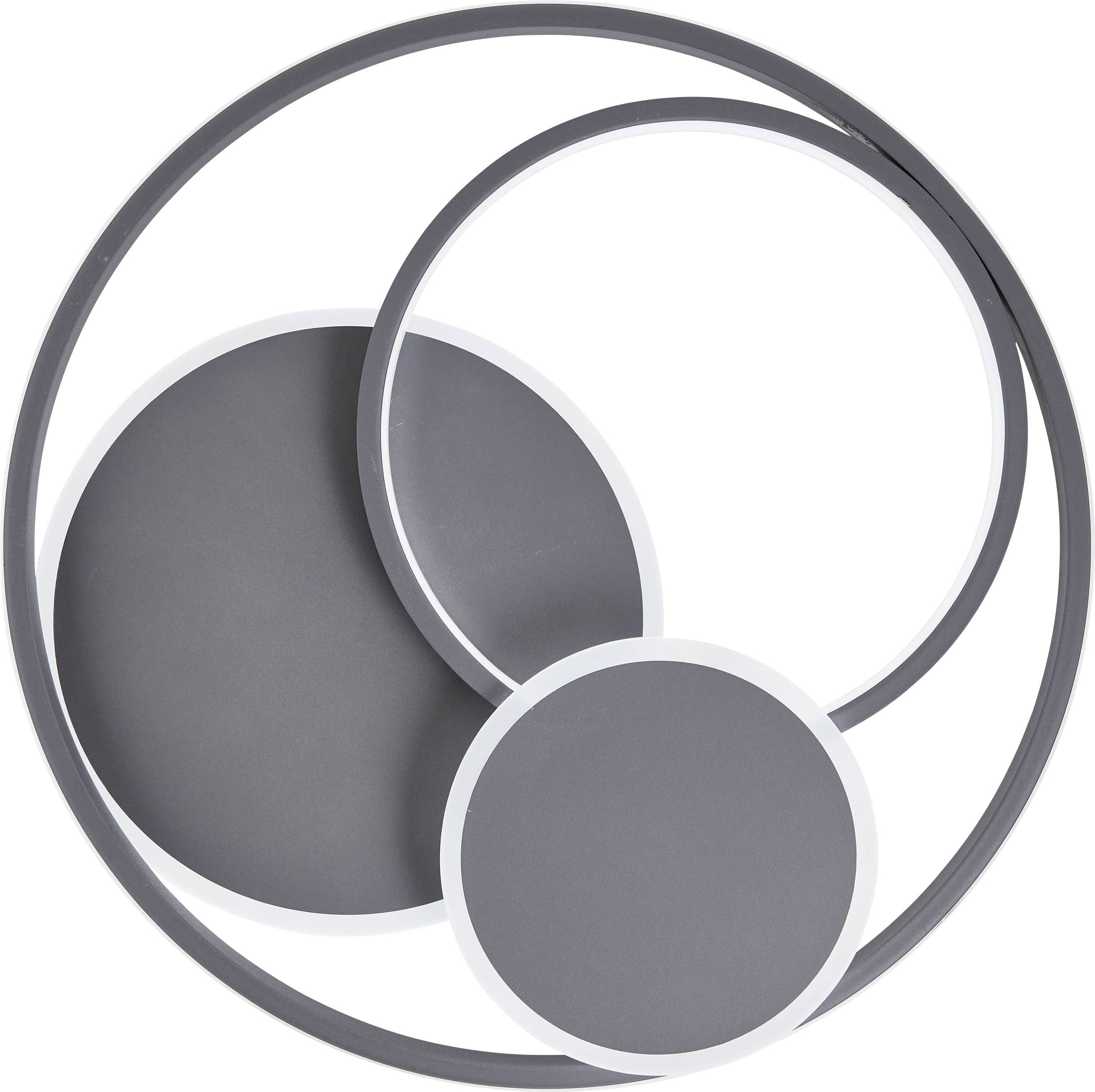 Brilliant G99371/22 Runda LED-Deckenleuchte LED LED fest eingebaut EEK: F (A - G) 51.5W Grau (matt)