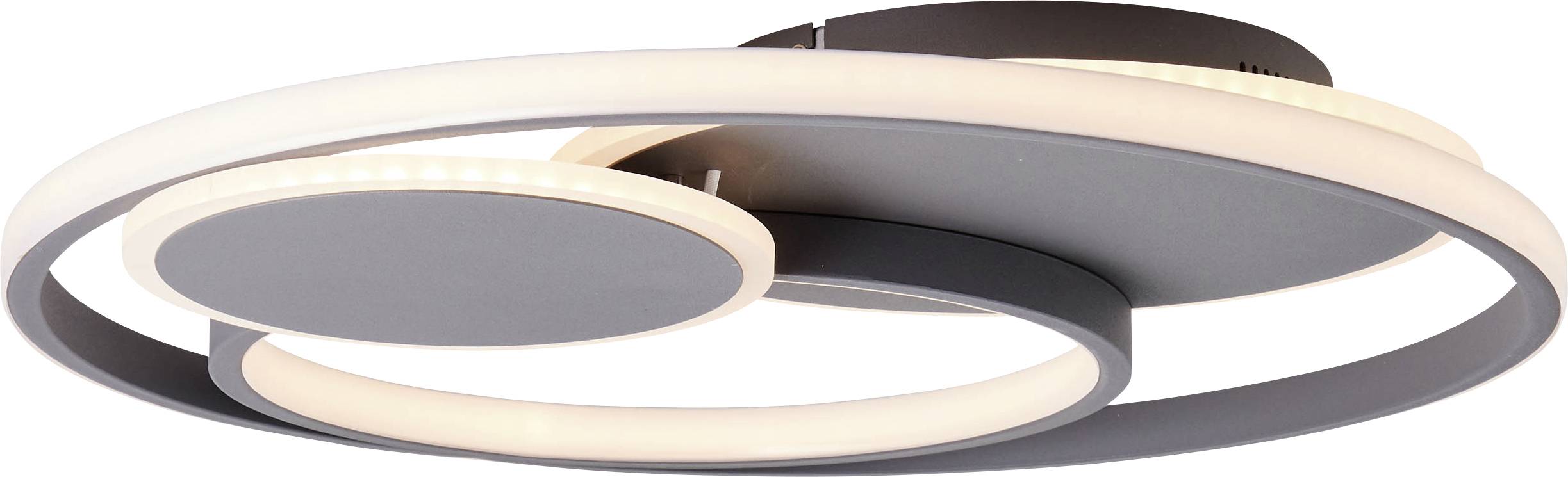 Brilliant G99371/22 Runda LED-Deckenleuchte LED LED fest eingebaut EEK: F (A - G) 51.5W Grau (matt)