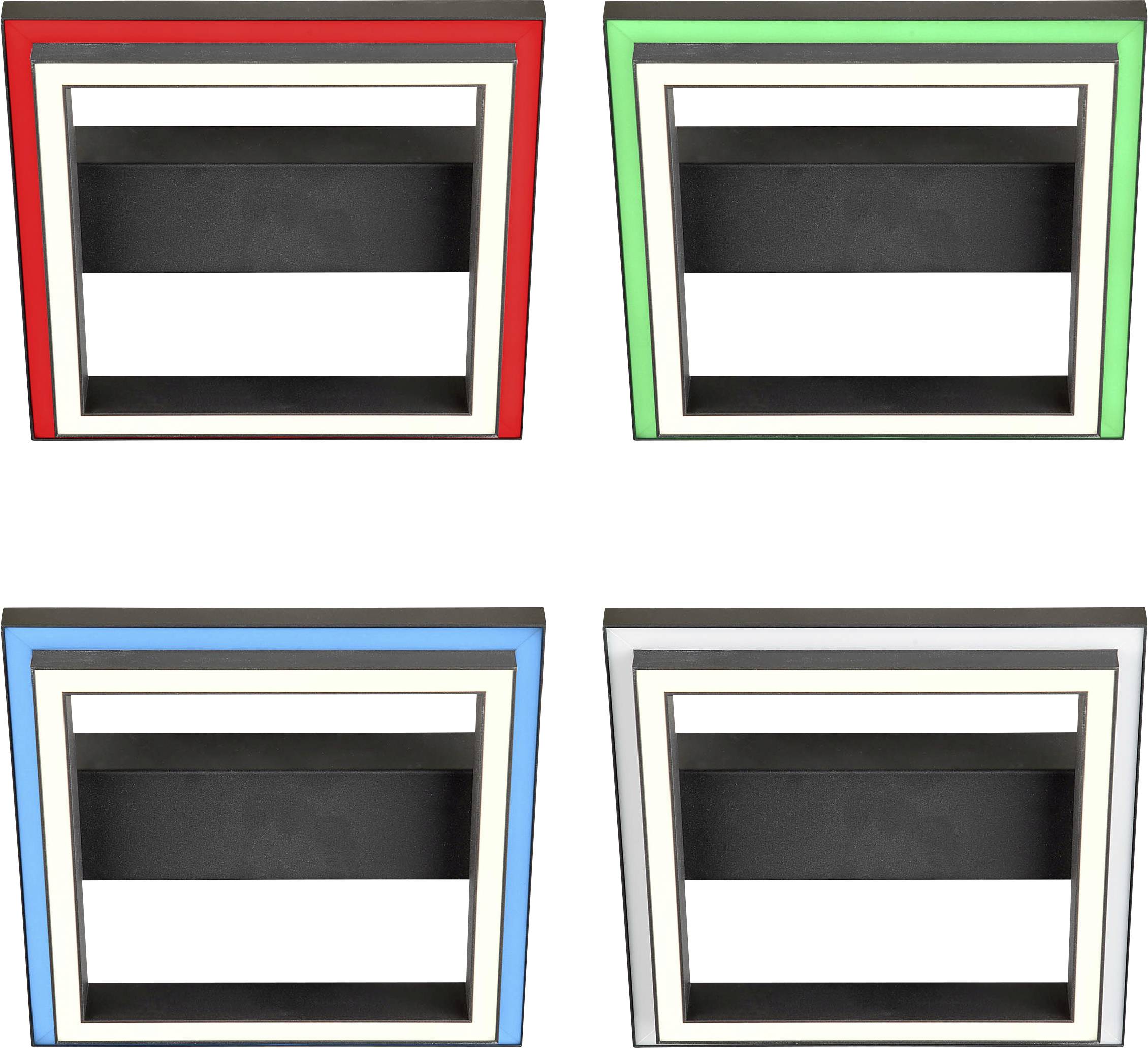 Brilliant G99315/76 Pallas LED-Deckenleuchte LED LED fest eingebaut EEK: F (A - G) 18W Schwarz