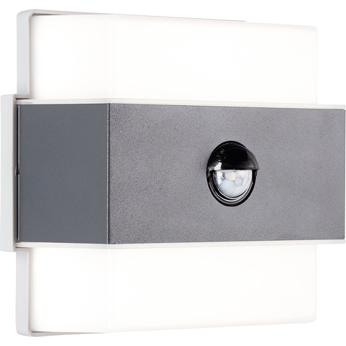 Brilliant Archie G96388/63 LED-Außenwandleuchte mit Bewegungsmelder LED LED fest eingebaut 7.5W Weiß, Grau