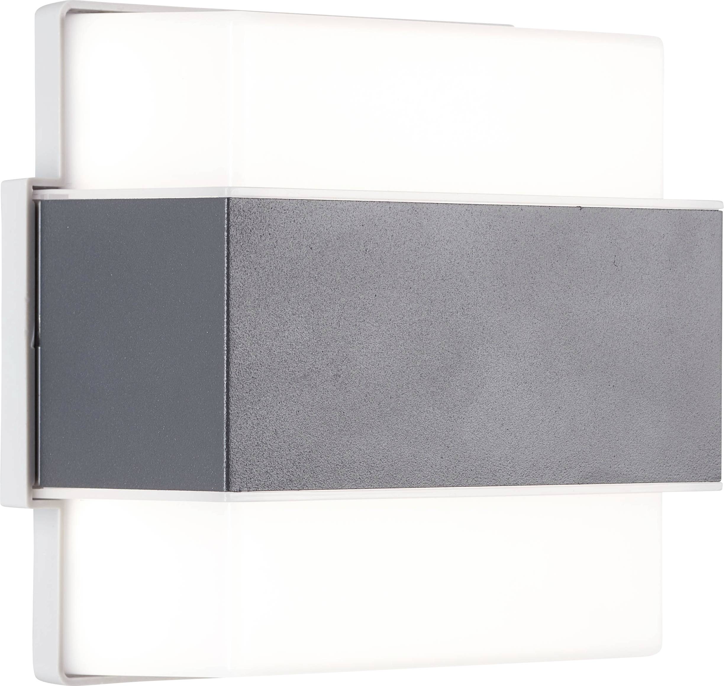 Brilliant Archie G96387/63 LED-Außenwandleuchte EEK: E (A - G) LED LED fest eingebaut 7W Weiß, Anthrazit