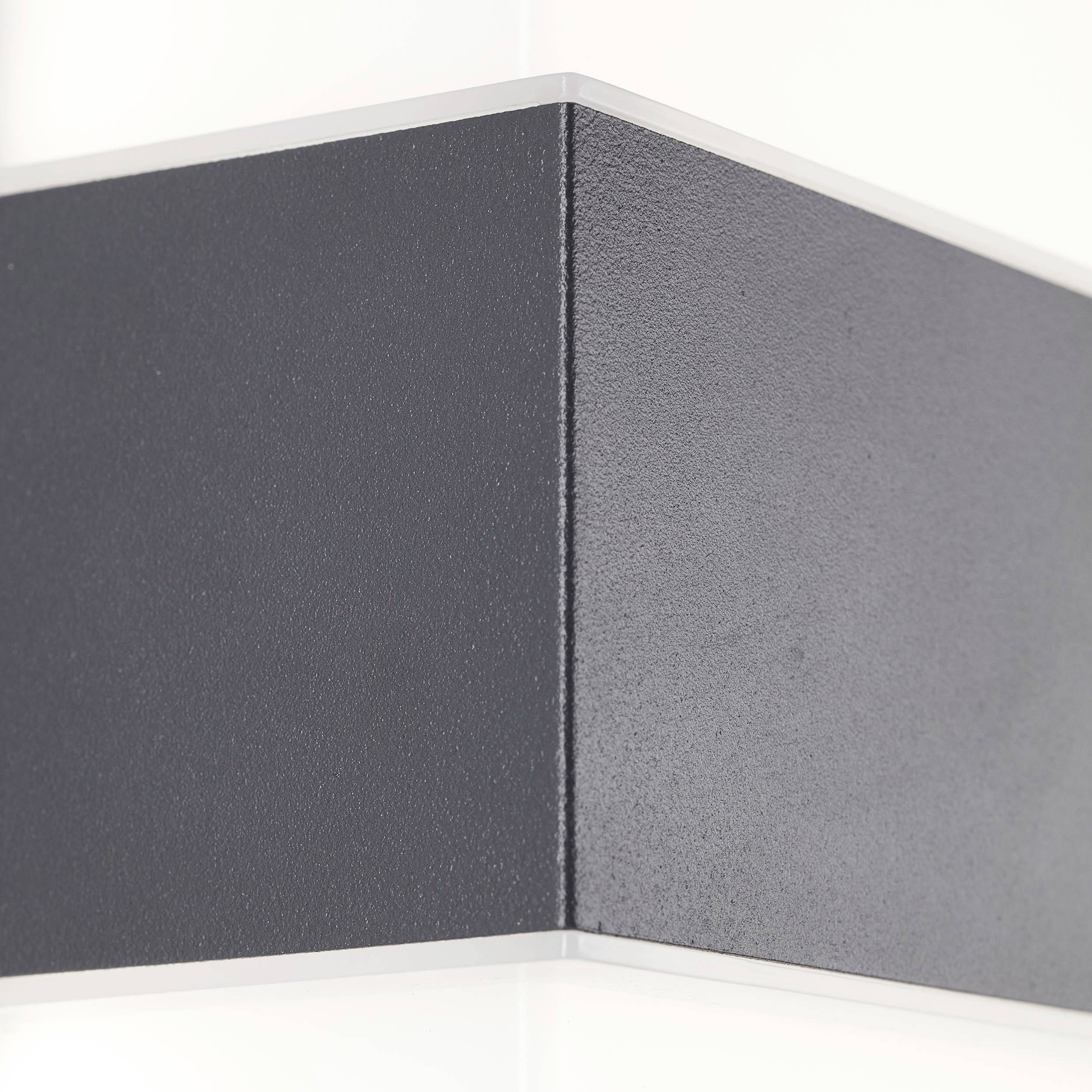 Brilliant Archie G96387/63 LED-Außenwandleuchte EEK: E (A - G) LED LED fest eingebaut 7W Weiß, Anthrazit