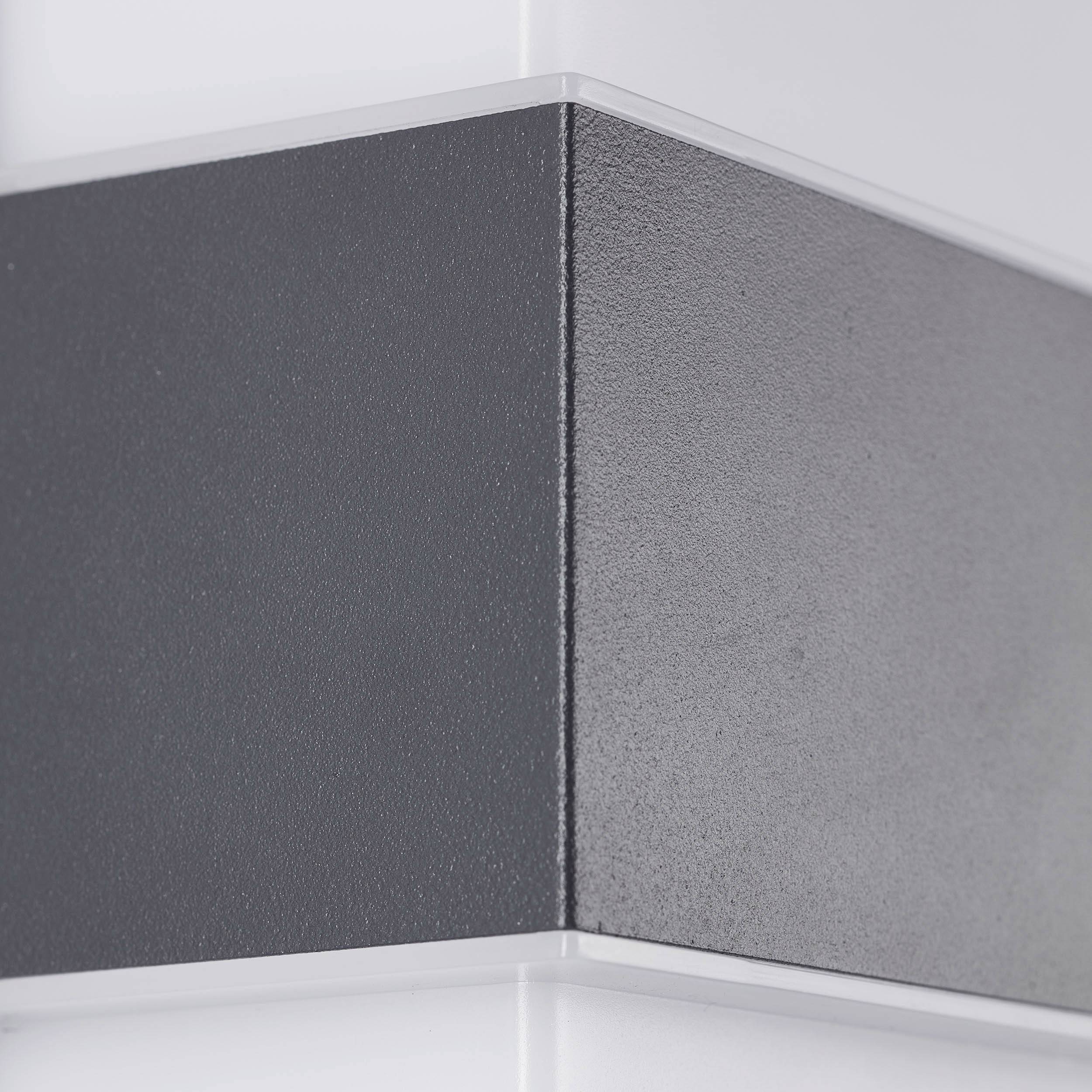 Brilliant Archie G96387/63 LED-Außenwandleuchte EEK: E (A - G) LED LED fest eingebaut 7W Weiß, Anthrazit