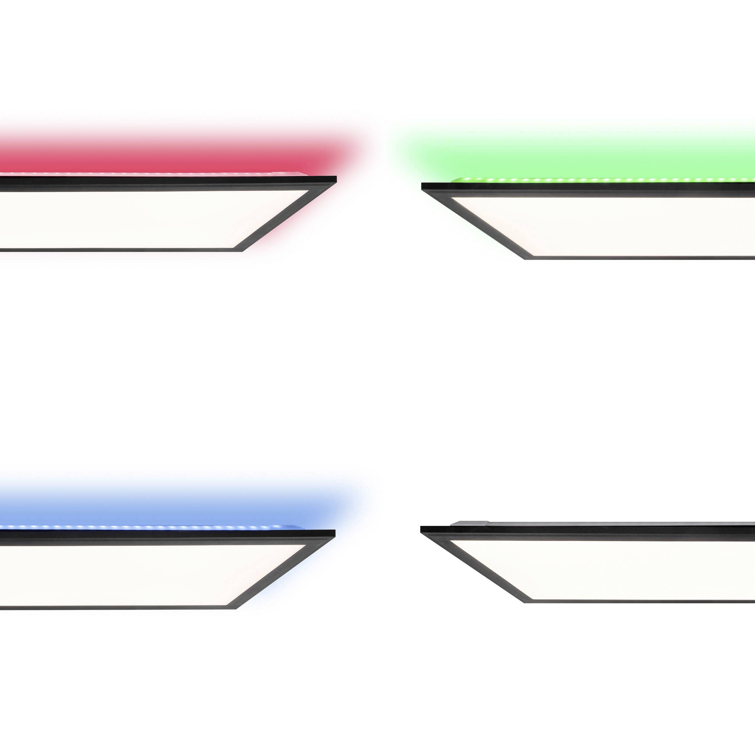 Brilliant Allie G96948/76 LED-Deckenleuchte 37W RGB, Warmweiß bis Tageslichtweiß Schwarz