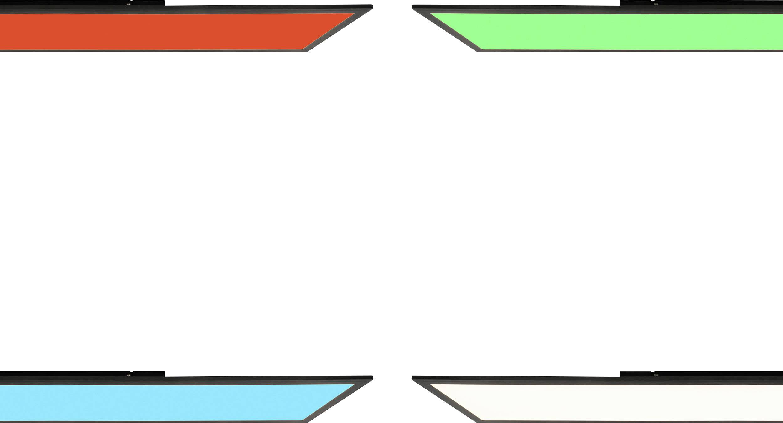 Brilliant Abie G90320/76 LED-Deckenleuchte 40W Warmweiß bis Tageslichtweiß, RGB Schwarz