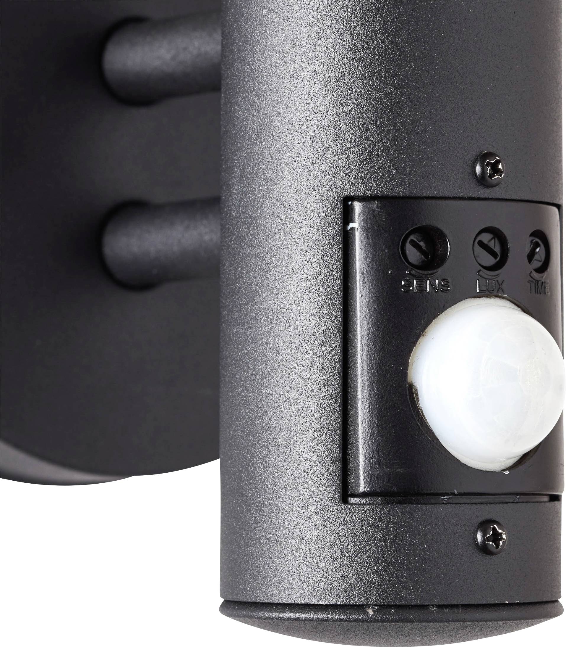 Brilliant Venlo 96424/76 Außenwandleuchte mit Bewegungsmelder E27 Schwarz (matt)