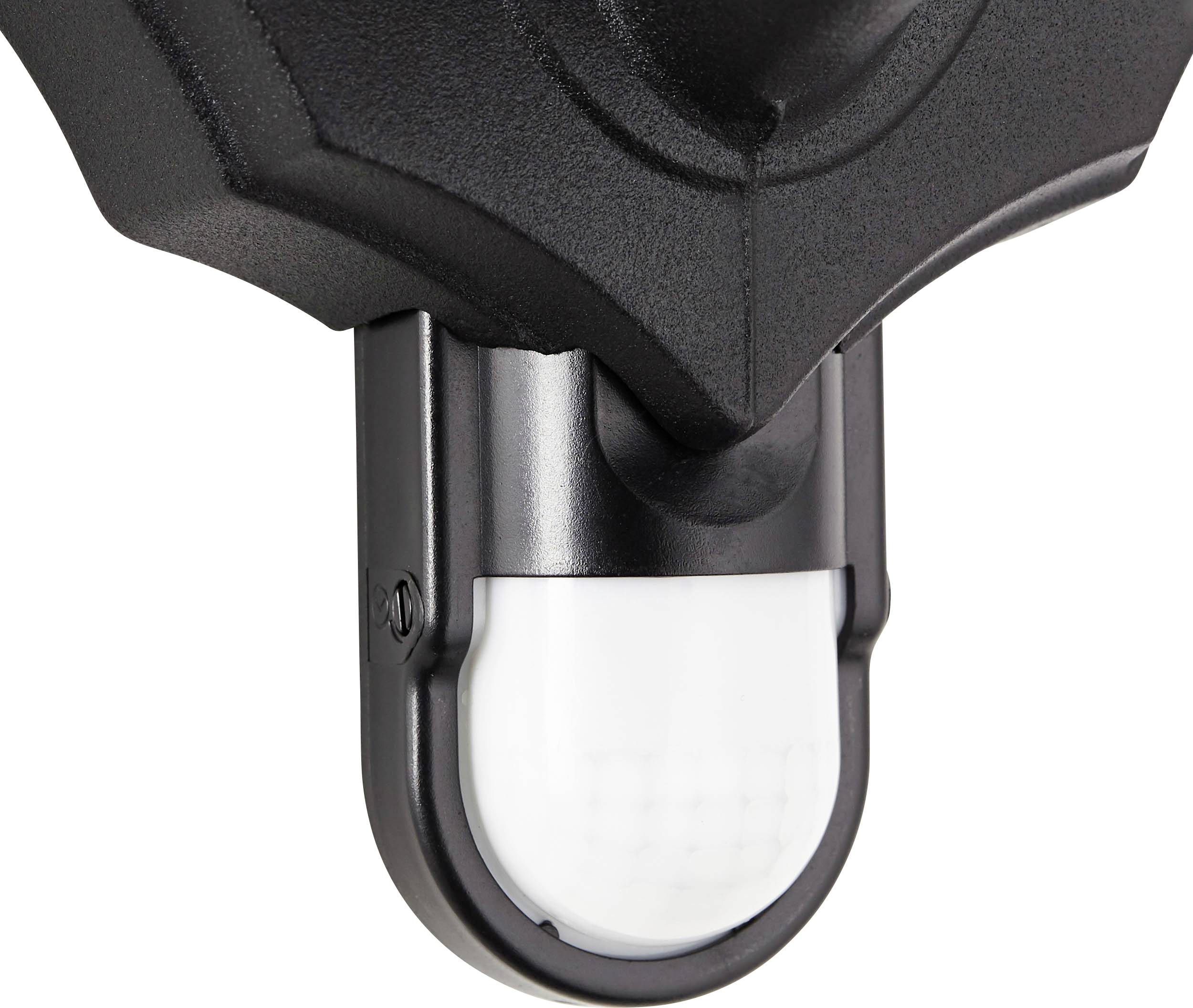 Brilliant Carleen 91019A06 Außenwandleuchte mit Bewegungsmelder E27 Schwarz