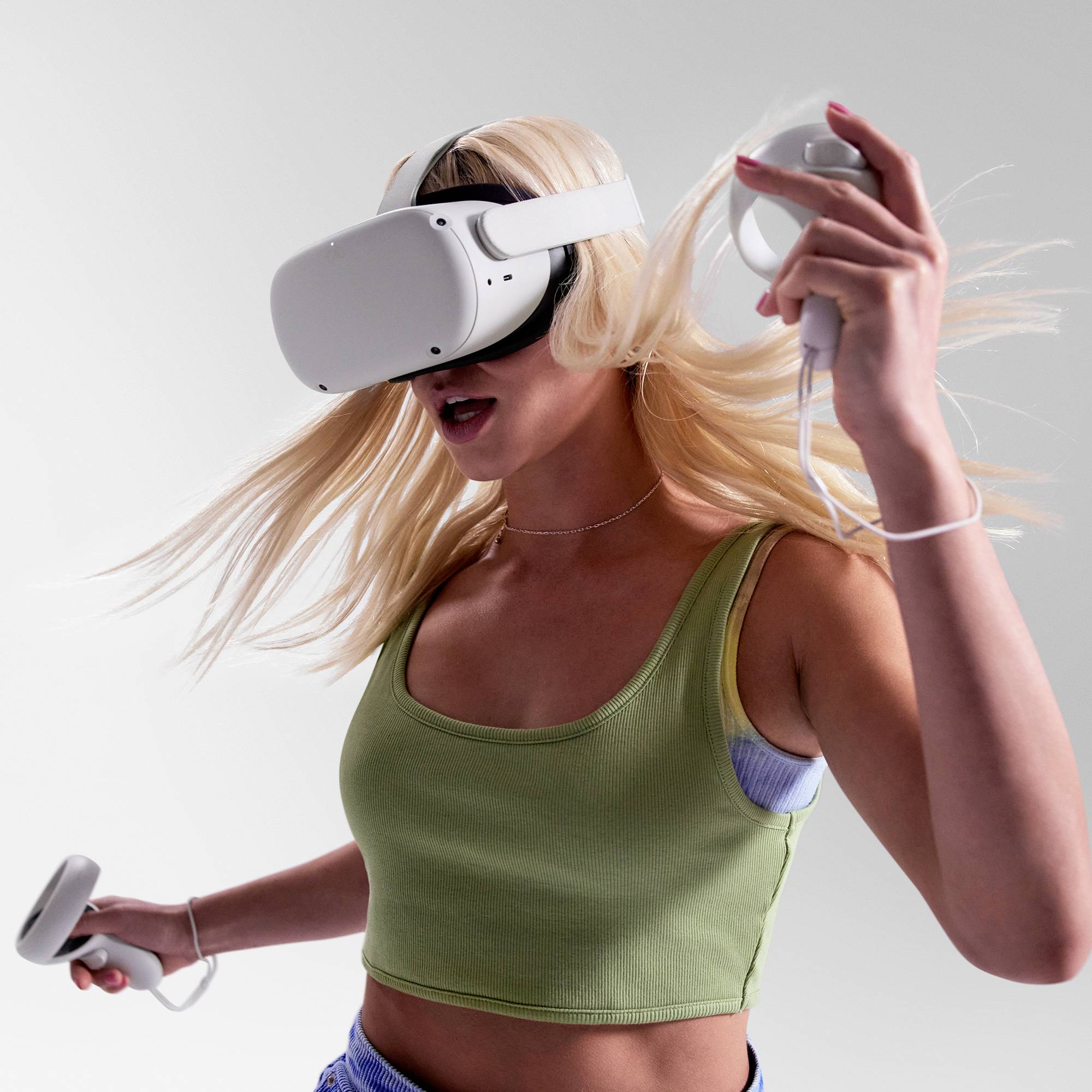 Meta Quest Virtual Reality Brille 2 Weiß 256 GB inkl. Controller
