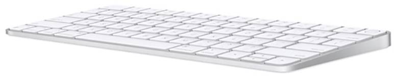 Apple Magic Keyboard Touch ID Bluetooth® Tastatur Deutsch, QWERTZ Weiß Wiederaufladbar