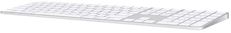 Apple Magic Keyboard Touch ID Num Key Bluetooth® Tastatur Deutsch, QWERTZ Weiß Wiederaufladbar