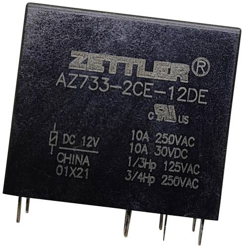 Zettler Electronics AZ733-2CE-9DE Printrelais 9 V/DC 12A 2 Wechsler 1St.