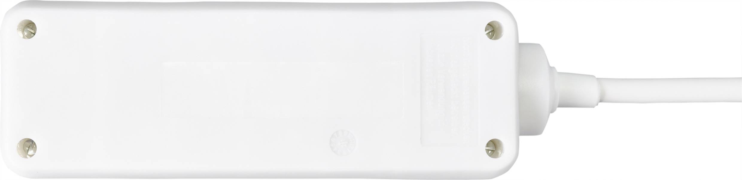 Sygonix SY-4890976 Steckdosenleiste 3fach Weiß Schutzkontakt 1St.