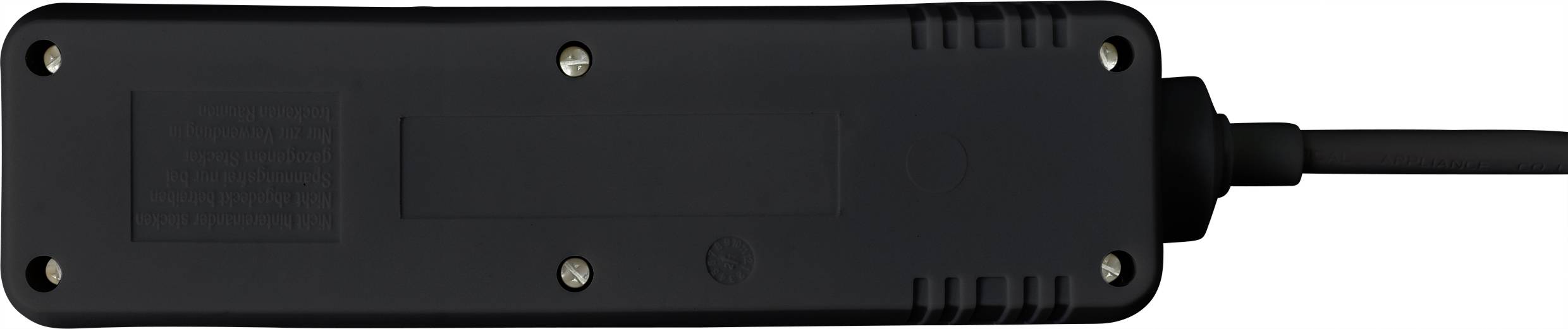 Sygonix SY-4890984 Steckdosenleiste mit Schalter 3fach Schwarz Schutzkontakt 1St.