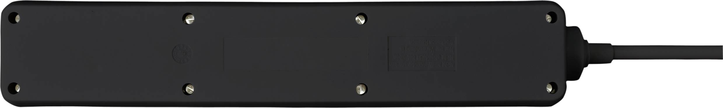 Sygonix SY-4890992 Steckdosenleiste 6fach Schwarz Schutzkontakt 1St.