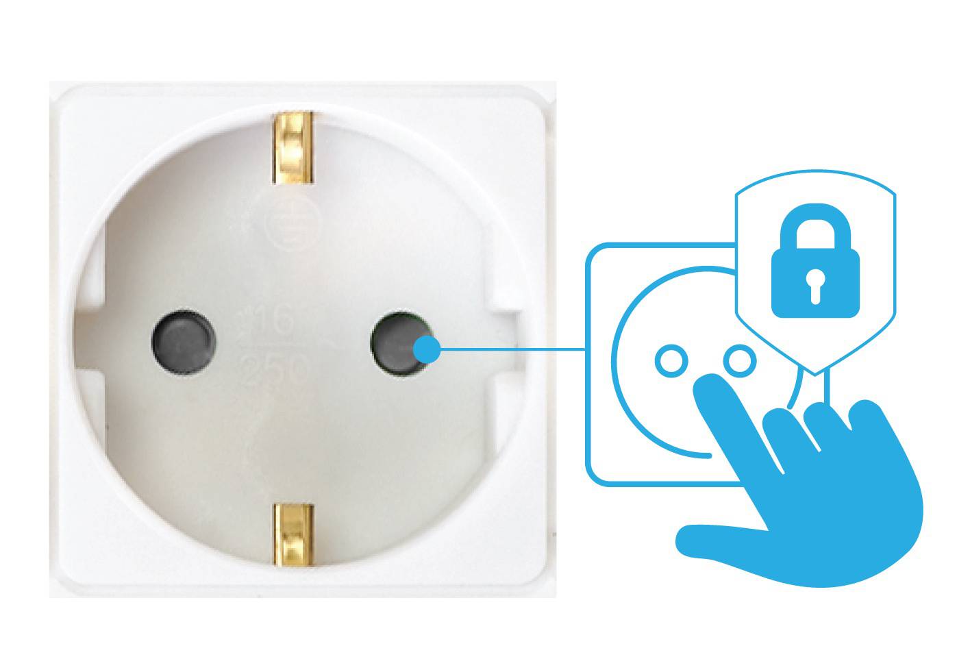 Sygonix SY-4891004 Steckdosenleiste mit Schalter 6fach Weiß Schutzkontakt 1St.