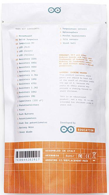 Arduino AKX00030 Accessory Replacements Pack Education