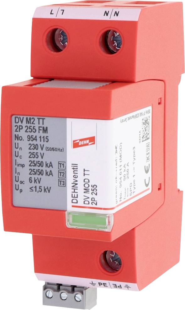 DEHN 954115 DV M2 TT 2P 255 FM Kombiableiter 50 kA 1 St.