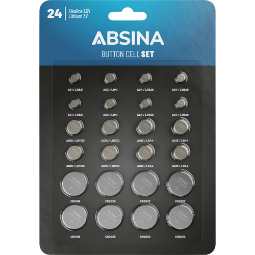 Absina Knopfzellen-Set 1St.