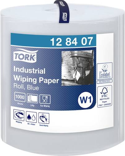 TORK Papierwischtücher Blau W1 128407