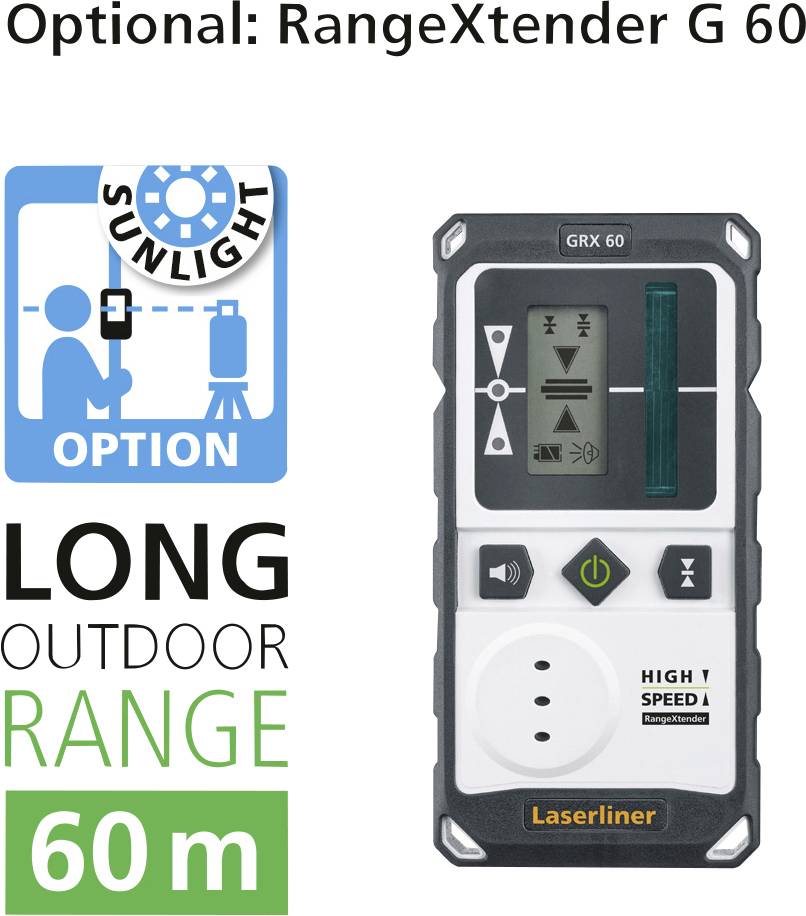 Laserliner X2-Laser Pro Kreuzlinienlaser selbstnivellierend