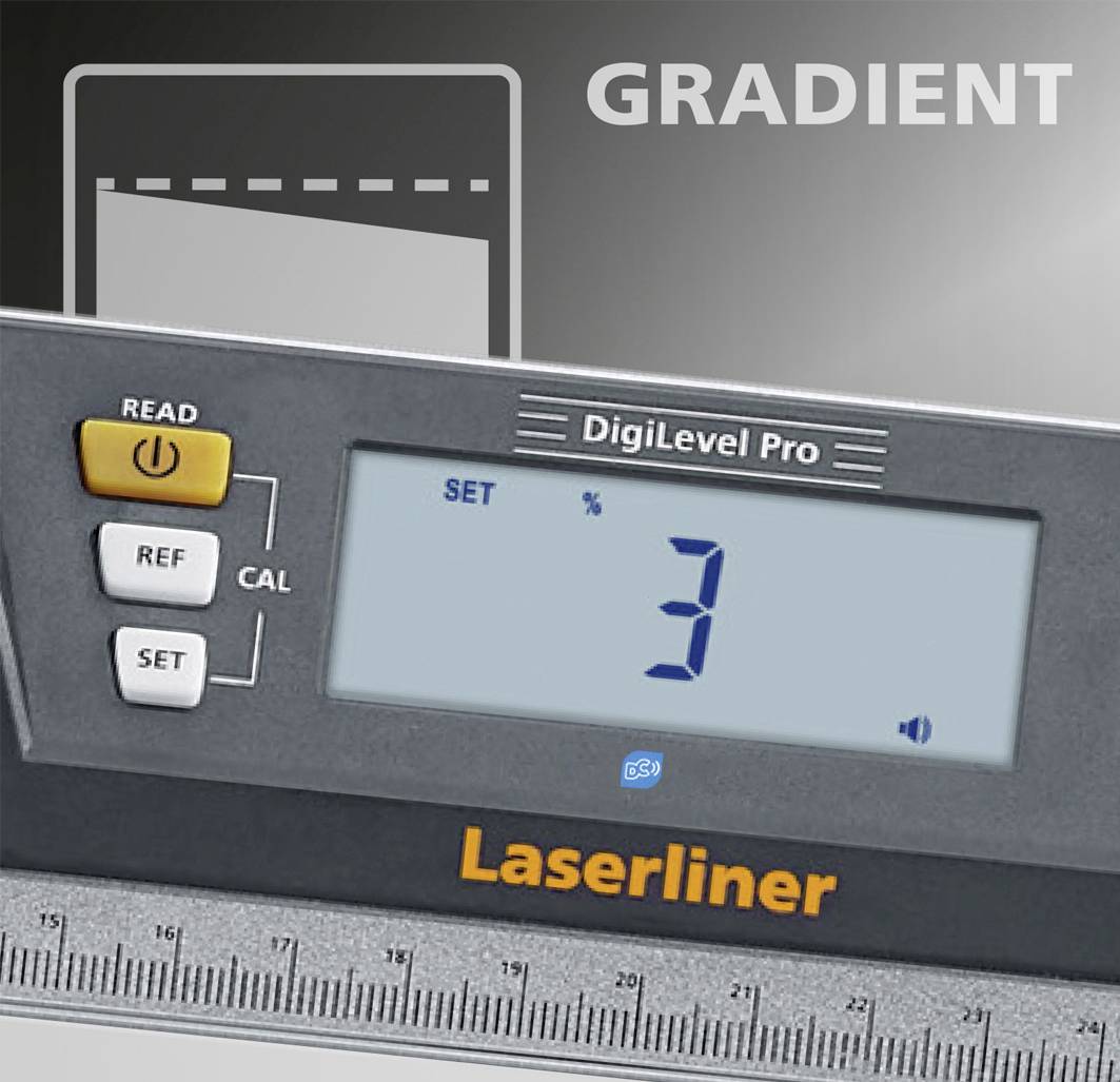 Laserliner DigiLevel Pro 100 081.274A Laser-Wasserwaage 0.5mm