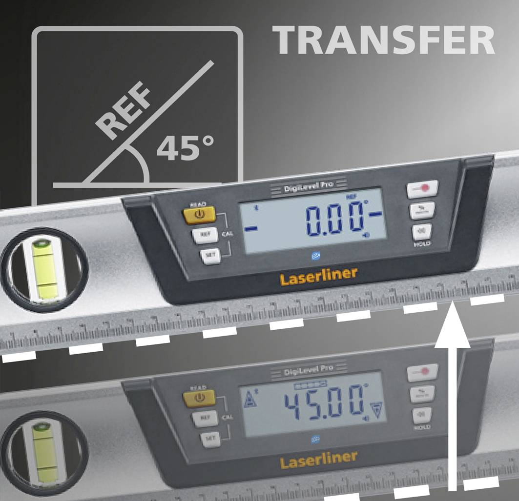 Laserliner DigiLevel Pro 100 081.274A Laser-Wasserwaage 0.5mm
