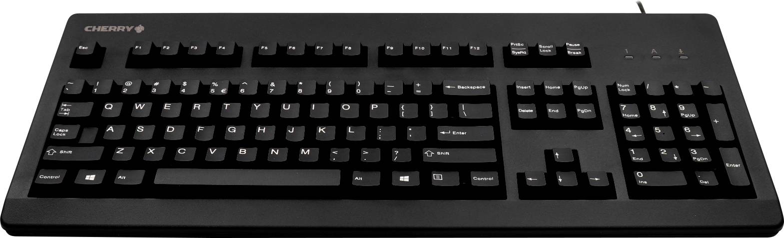 CHERRY G80-3000LSCDE-2 Kabelgebunden Tastatur Deutsch, QWERTZ Schwarz
