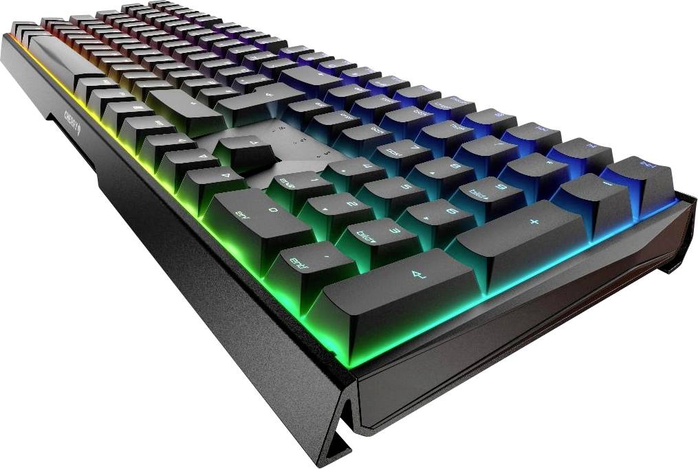 CHERRY MX Silent USB Gaming-Tastatur Deutsch, QWERTZ Schwarz