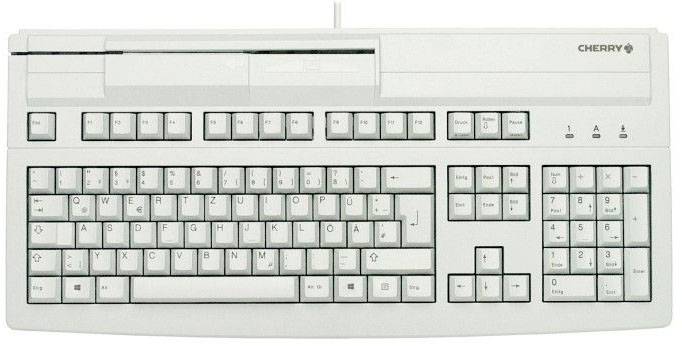 CHERRY G80-8000LUVDE-0 Kabelgebunden Tastatur Deutsch, QWERTZ Weiß
