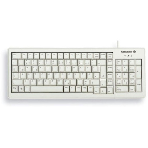 CHERRY G84-5200LCMDE-0 Kabelgebunden Tastatur Deutsch, QWERTZ Grau