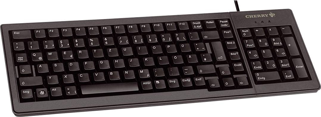 CHERRY G84-5200LCMDE-2 Kabelgebunden Tastatur Deutsch, QWERTZ Schwarz