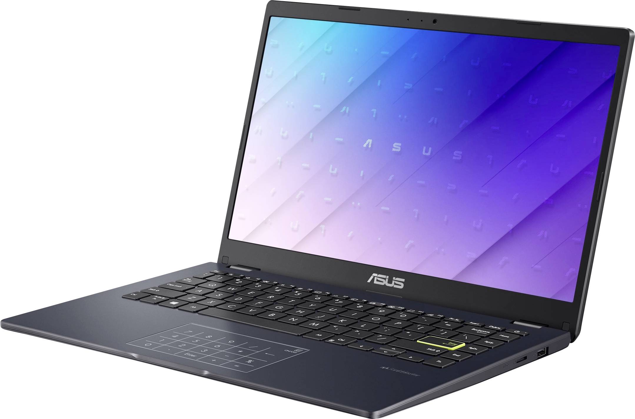 Asus Notebook Vivobook Go 14 E410KA-EK143TS 35.6 cm (14 Zoll) Full-HD+ Intel® Celeron® N4500 4 GB RAM 128 GB eMMC Deutsch, QWERTZ Schwarz/Bl