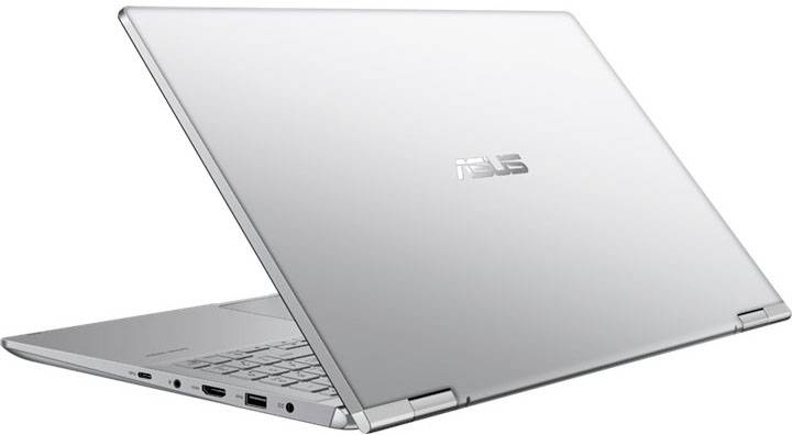 Asus Notebook ZenBook Flip 15 UM562IA-EZ024T 39.6 cm (15.6 Zoll) Full-HD+ AMD Ryzen 7 4700U 16 GB RAM 1 TB SSD AMD Radeon Vega Graphics Hellgrau