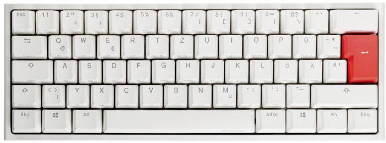 Ducky ONE 2 Gaming-Tastatur Deutsch, QWERTZ Weiß