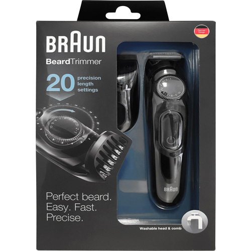 Braun BT3020 Tondeuse à barbe lavable noir