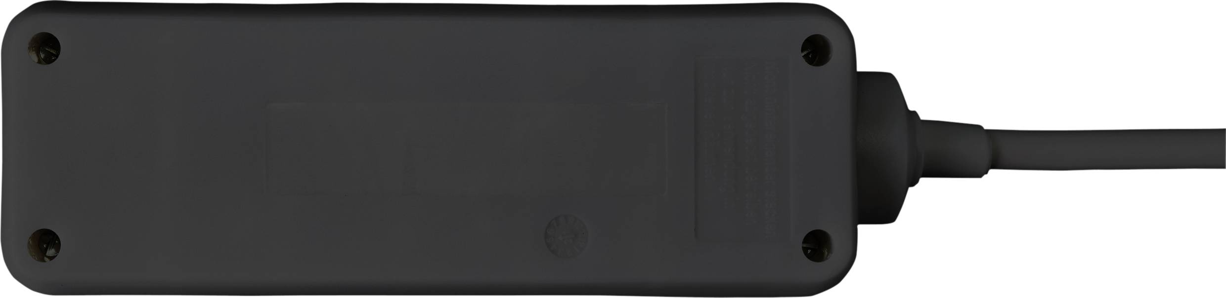 Sygonix SY-4890978 Steckdosenleiste 3fach Schwarz Schutzkontakt 1St.