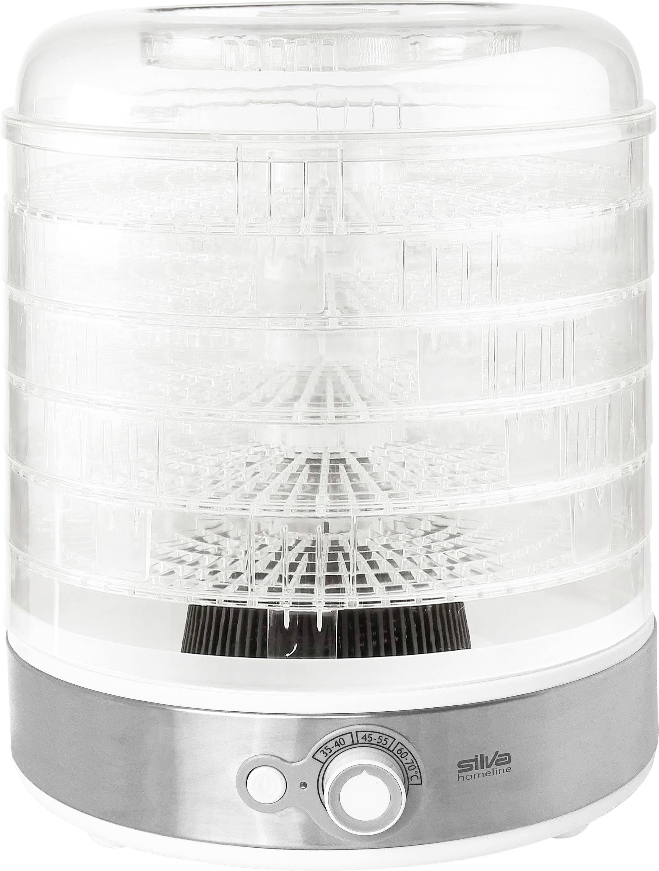 Silva Homeline DA 401 inox 427000 Dörrautomat Weiß, Inox