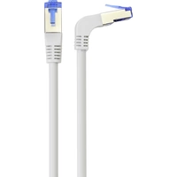 Renkforce RF-4892540 RJ45 Netzwerkkabel, Patchkabel CAT 6a S/FTP 15.00 m Grau 90° nach unten gewinkelt 1 St. Renkforce RF-4892540 RJ45 Netzwerkkabel, Patchkabel CAT 6a S/FTP 15.00 m Grau 90° nach unten gewinkelt 1 St.