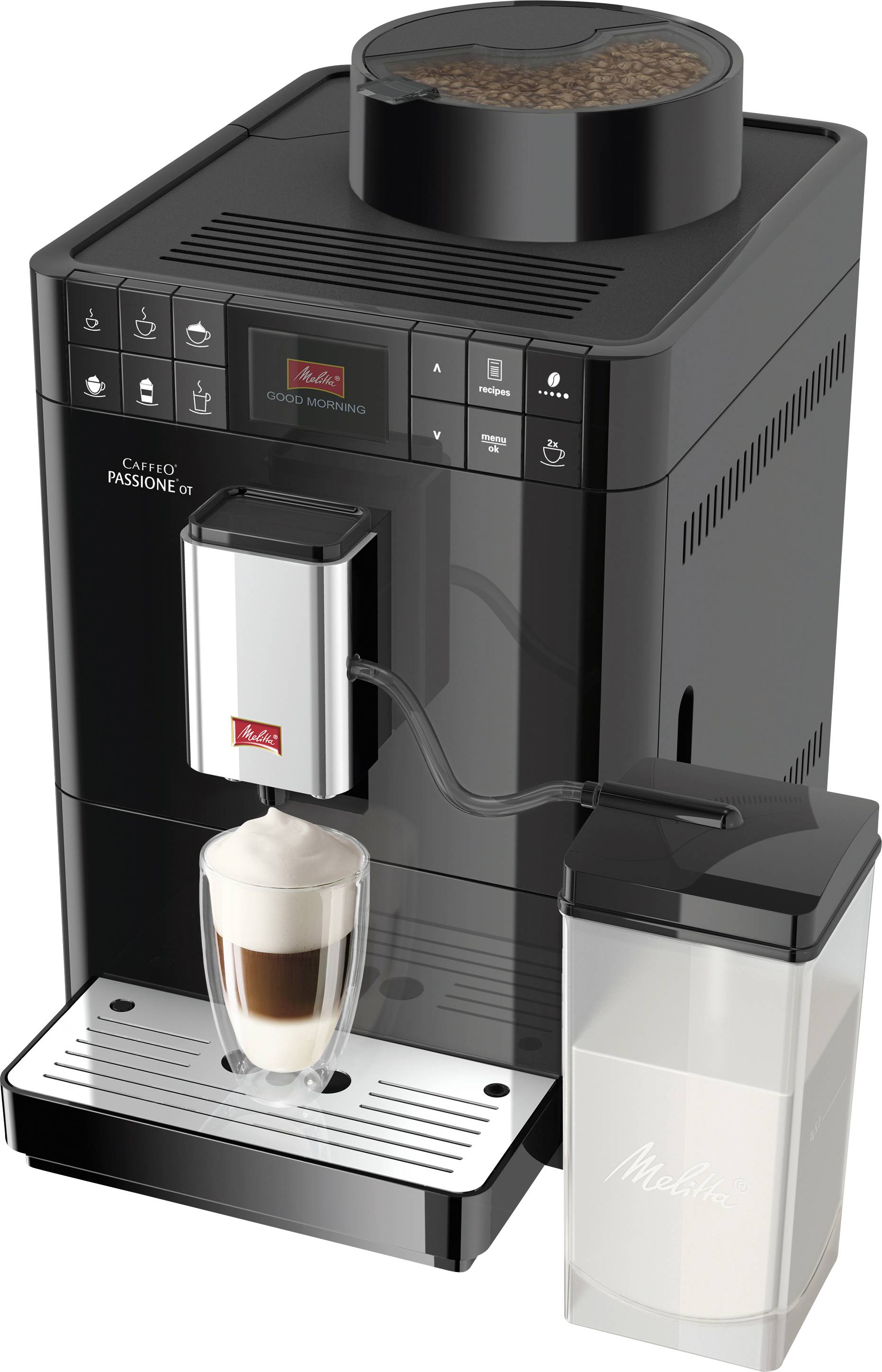 Melitta Passione® OT F53/1-102 Kaffeevollautomat Schwarz, Silber