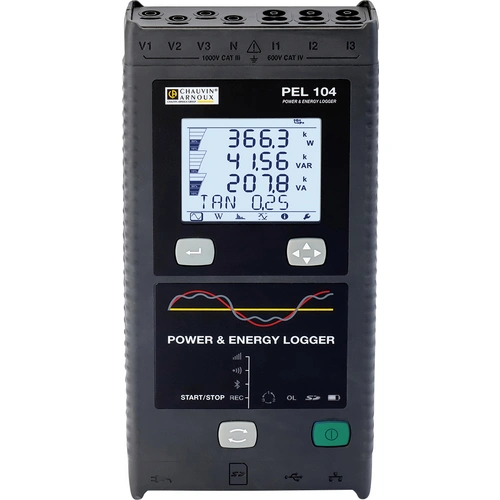Chauvin Arnoux PEL 104 Netz-Analysegerät 3phasig mit Loggerfunktion Chauvin Arnoux PEL 104 Netz-Analysegerät 3phasig mit Loggerfunktion